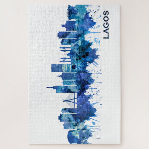 Puzzle Azul Skyline de Lagos