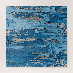 Puzzle Azul vintage: Vieja textura de madera