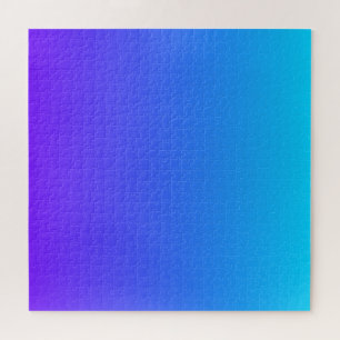 Puzzle Azules y Morados Gradiente de Color Moderno Ombr
