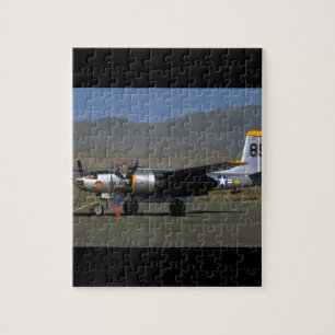Puzzle B25. (avión; b25; pista; aviones del sky_WWII