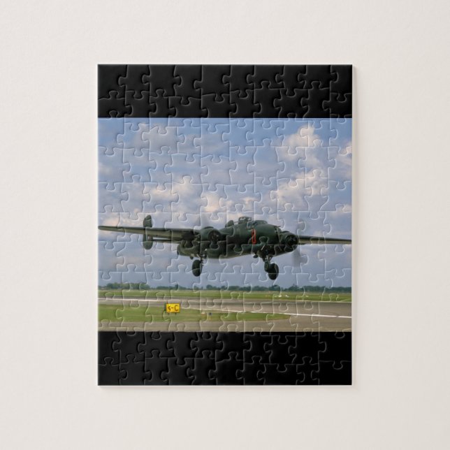 Puzzle B25 momentos antes de los aviones de Landing_WWII (Vertical)