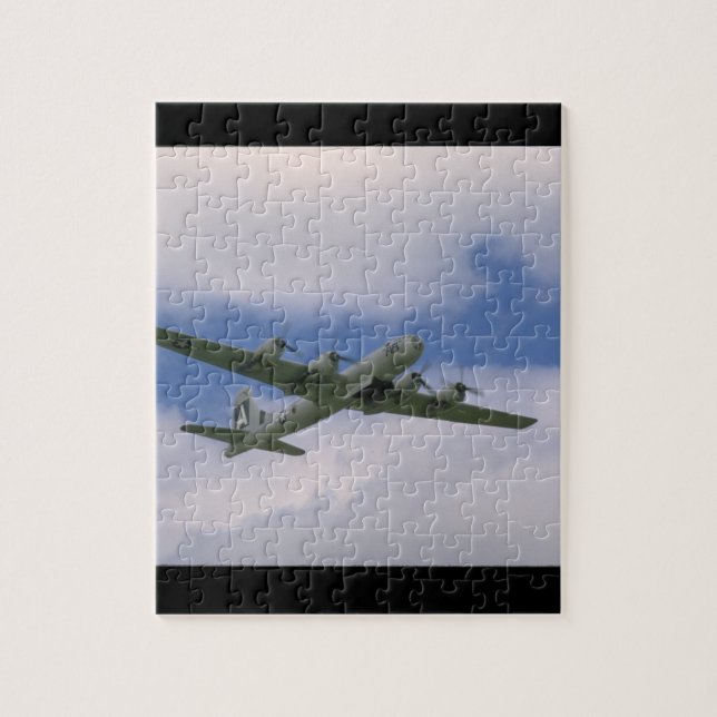Puzzle B29, cielo azul y aviones de Clouds_WWII (Vertical)