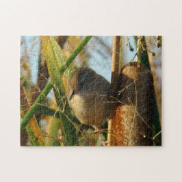 Puzzle B3 Mársh Wren en Cattails