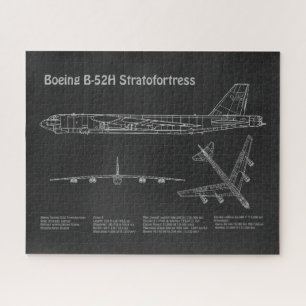 Puzzle B-52 Estratotrora - Planes Blueprint del avión PD