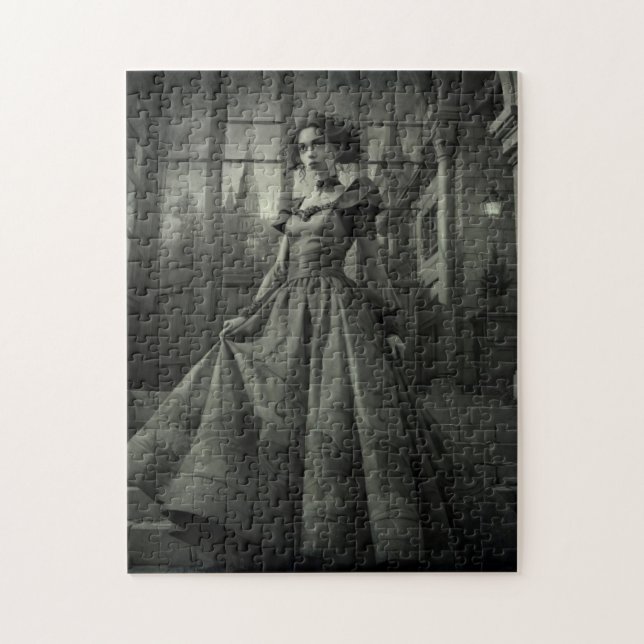 Puzzle B&W Lady (Vertical)