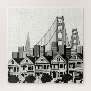 Puzzle B&W San Francisco California