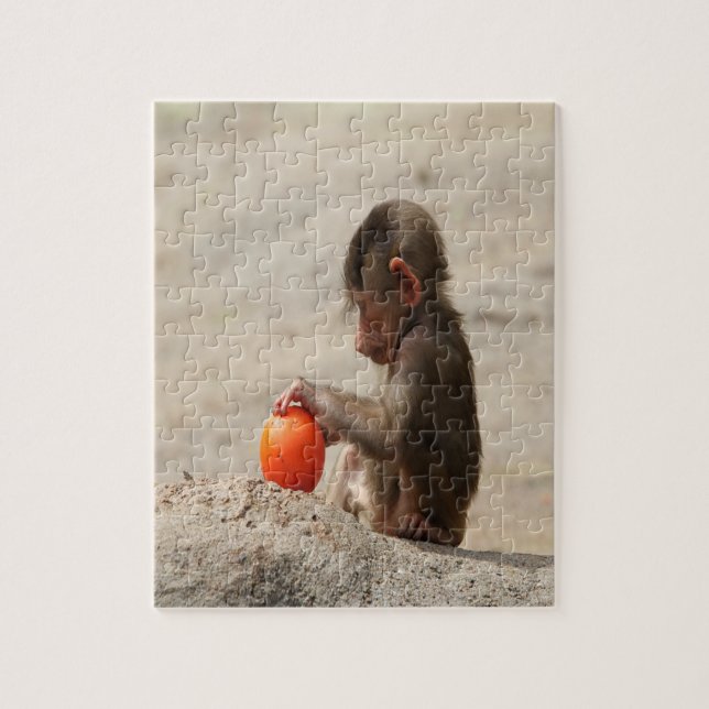 Puzzle Baboon Baby (Vertical)