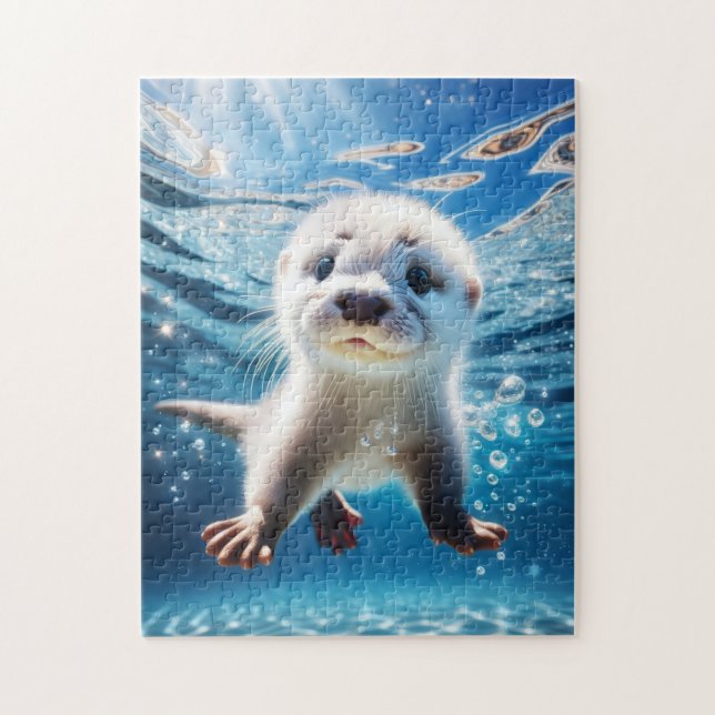 Puzzle Baby Otter nada (Vertical)