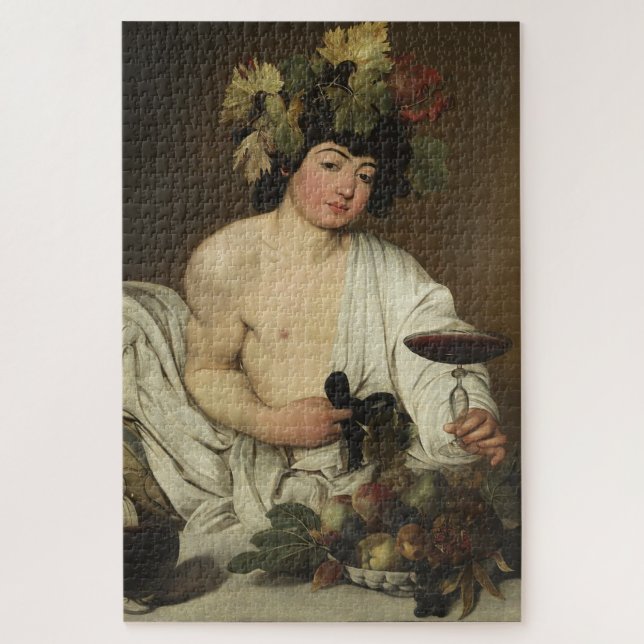 Puzzle Bacchus de Caravaggio - Edición barroca 2 (Vertical)