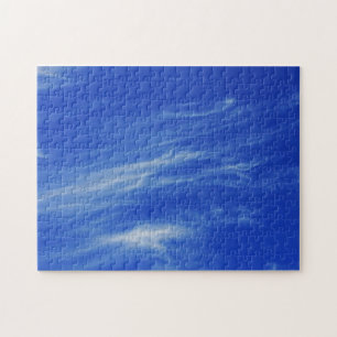 Puzzle Background of blue sky.