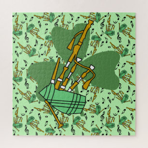 Puzzle Bagpipe Shamrock