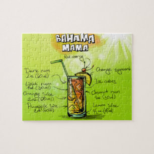 Puzzle Bahama Mama Drink - Regalo de cóctel