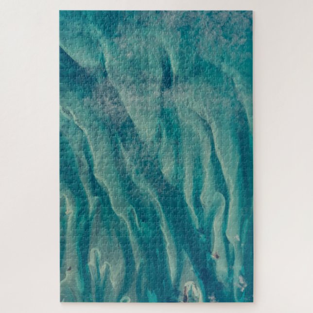 Puzzle Bahamas vista al océano desde la estación espacial (Vertical)