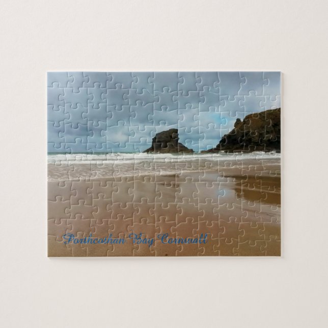 Puzzle Bahía Cornualles Inglaterra de Porthcothan (Horizontal)