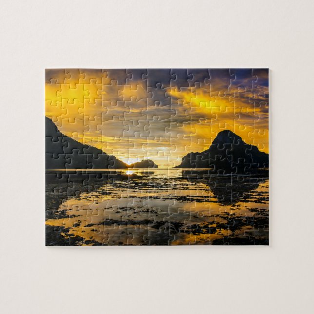 Puzzle Bahía de El Nido Atardecer (Horizontal)