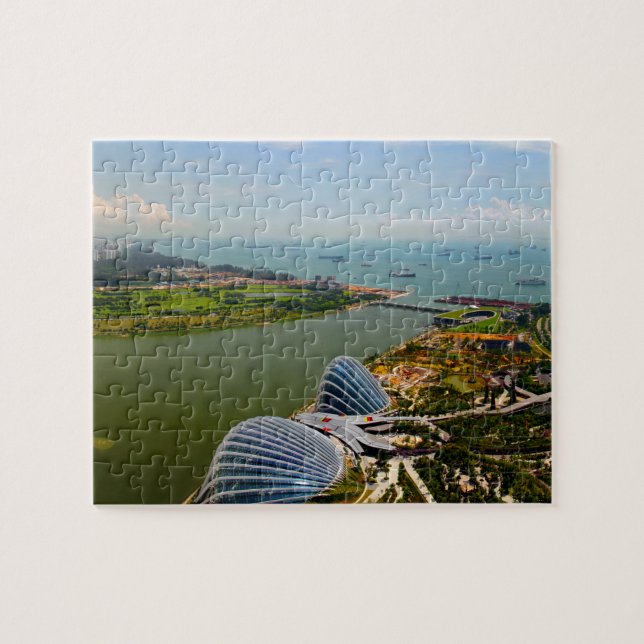 Puzzle Bahía Marina Singapur. (Horizontal)