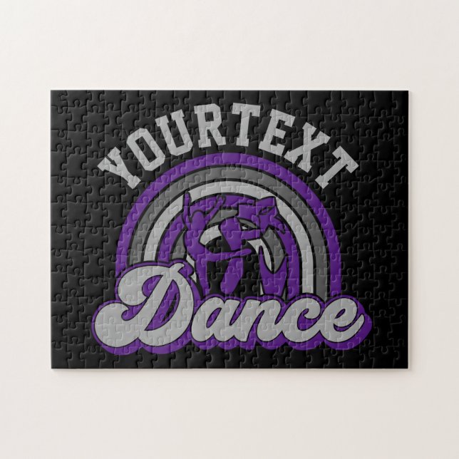 Puzzle Bailarín de ballet AGREGAR TEXTO Grabador de baile (Horizontal)