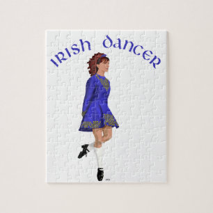 Puzzle Bailarín de Step Irlandés - Azul