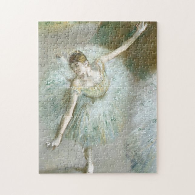 Puzzle Bailarín en verde | Edgar Degas (Vertical)