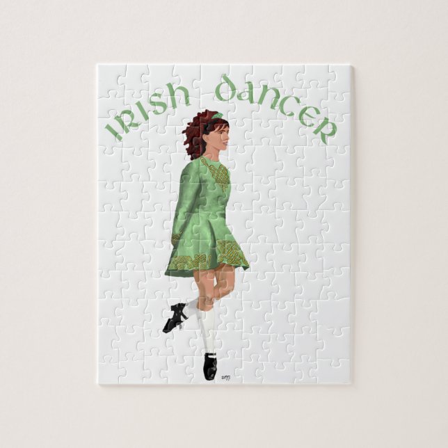 Puzzle Bailarín Irlandés de Step - Verde (Vertical)