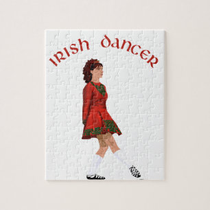 Puzzle Bailarín irlandés de zapato suave en rojo