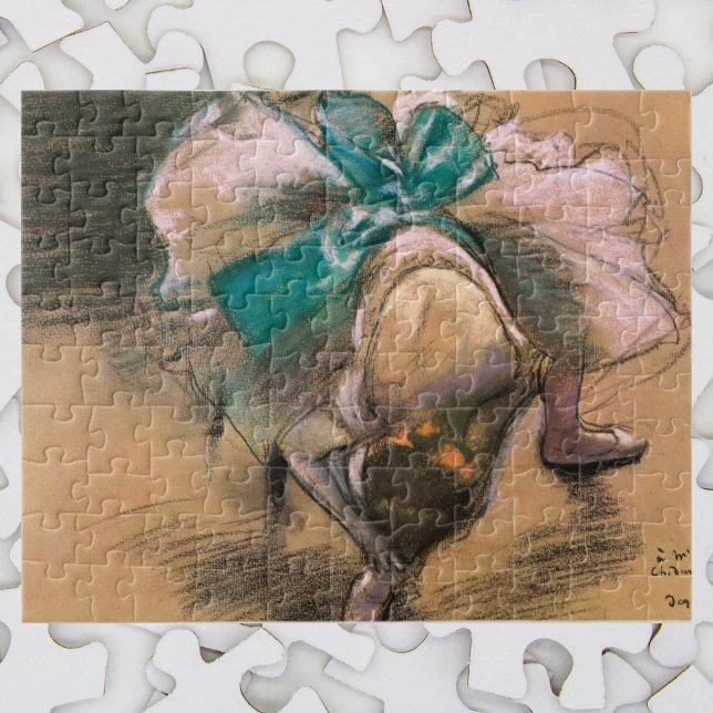 Puzzle Bailarina atando sus cintas de Edgar Degas (Subido por el creador)