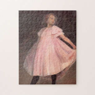Puzzle Bailarina chica con vestido rosa