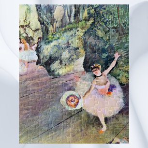 Puzzle Bailarina con un ramo de flores de Edgar Degas