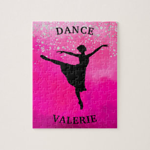 Puzzle Bailarina Danza Rosa Degradado Brillante
