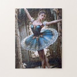 Puzzle Bailarina de ballet en tutu azul