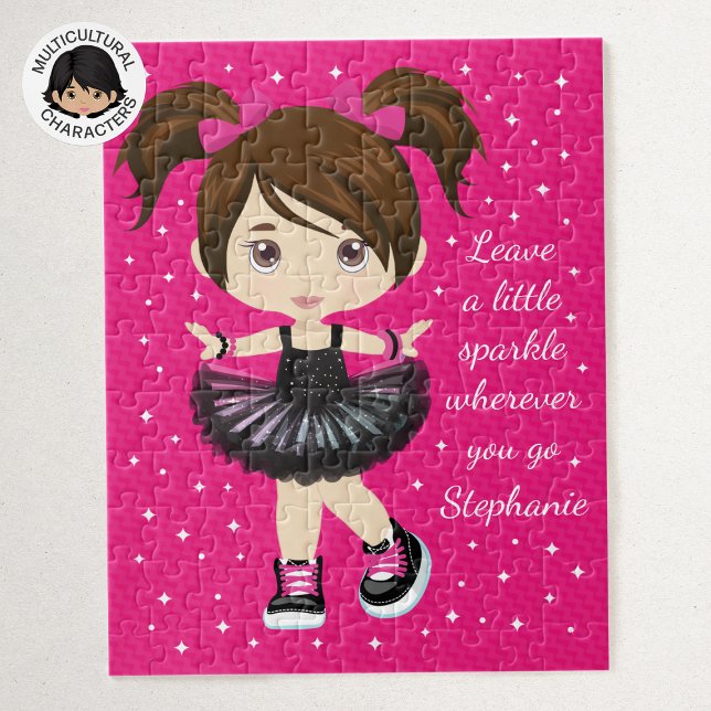 Puzzle Bailarina de Brunette personalizada (Subido por el creador)