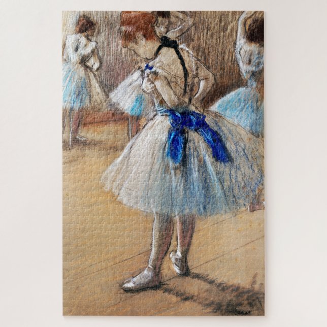 Puzzle Bailarina de cinta azul, Edgar Degas (Vertical)