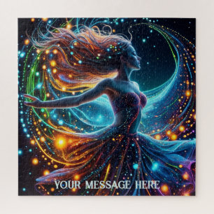 Puzzle Bailarina de galaxia femenina elegante