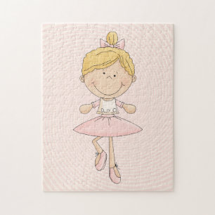 Puzzle Bailarina linda del Blonde del dibujo animado
