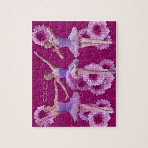 Puzzle Bailarina y mamáes rosadas