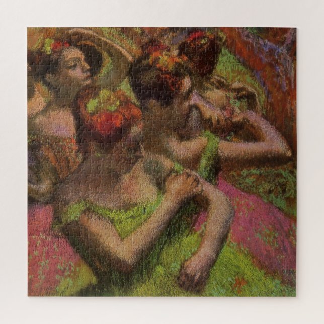 Puzzle Bailarinas Ajustando sus Vestidos (Edgar Degas) (Vertical)