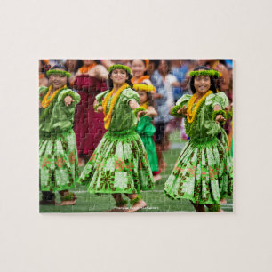Puzzle Bailarinas de Hula de la Playa Hawaiana