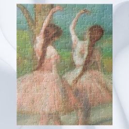 Puzzle Bailarinas de rosa de Edgar Degas, arte de ballet