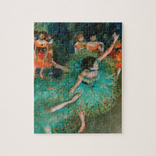 Puzzle Bailarinas en verde de Edgar Degas