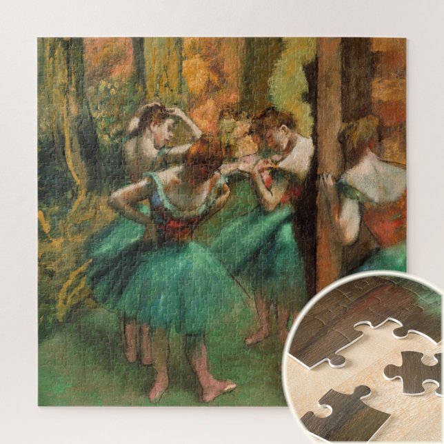 Puzzle Bailarinas, rosa y verde por Degas, arte (Subido por el creador)