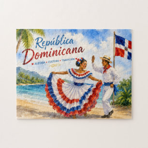 Puzzle Bailarines de playa de la República Dominicana rec