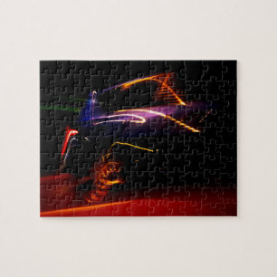 Puzzle baile de coche morado