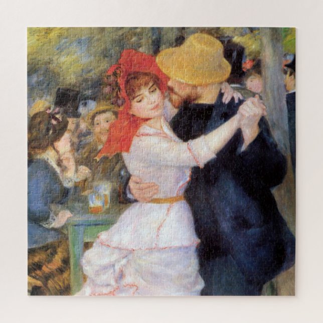 Puzzle Baile en Bougival - Pintura impresionista de Renoi (Vertical)