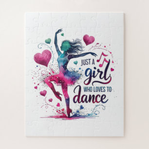 Puzzle Baile Retro Solo Una Chica Que Ama Bailar