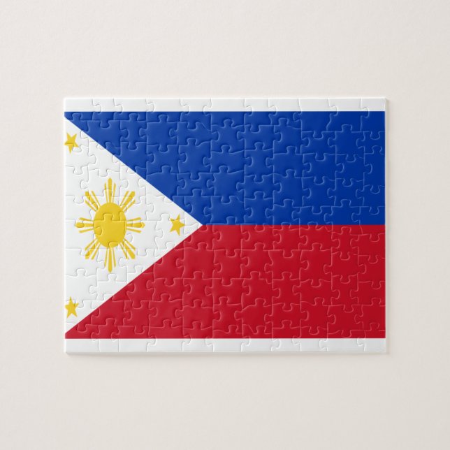 Puzzle ¡Bajo costo! Bandera de Filipinas (Horizontal)