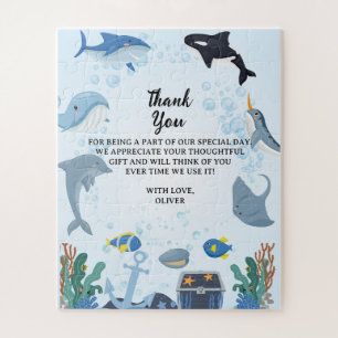 Puzzle Bajo el mar Dolphin Shark Whales Regalo de cumplea