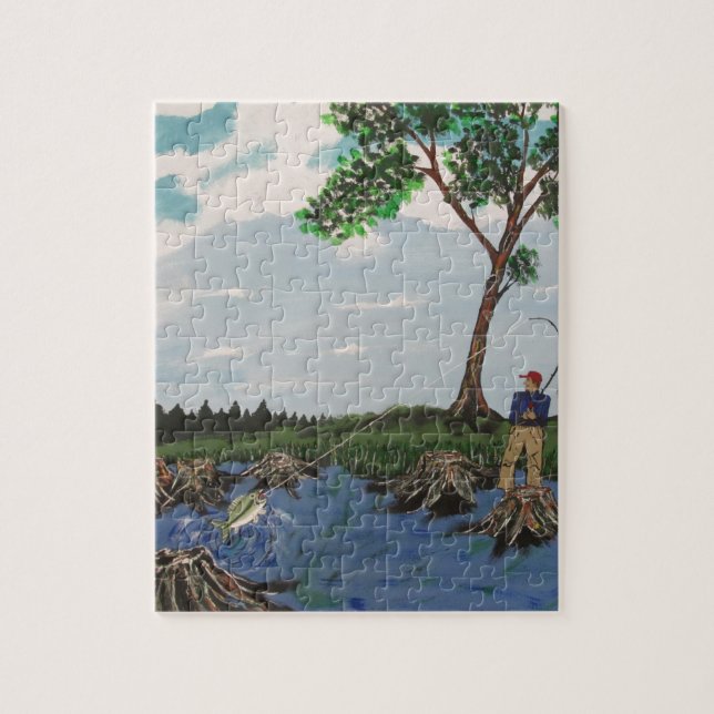 Puzzle Bajo grande de la boca (Vertical)