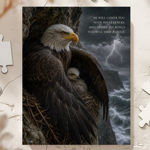 Puzzle Bajo Sus Alas Salmo 91 Arte Cristiano