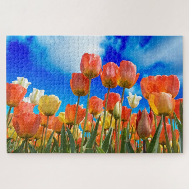Puzzle Bajo un cielo de tulipanes (Horizontal)