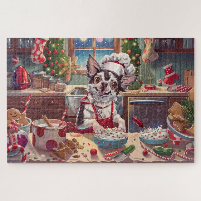 Puzzle Baking Navideño con Crestado Chino: Navidad Festiv (Horizontal)
